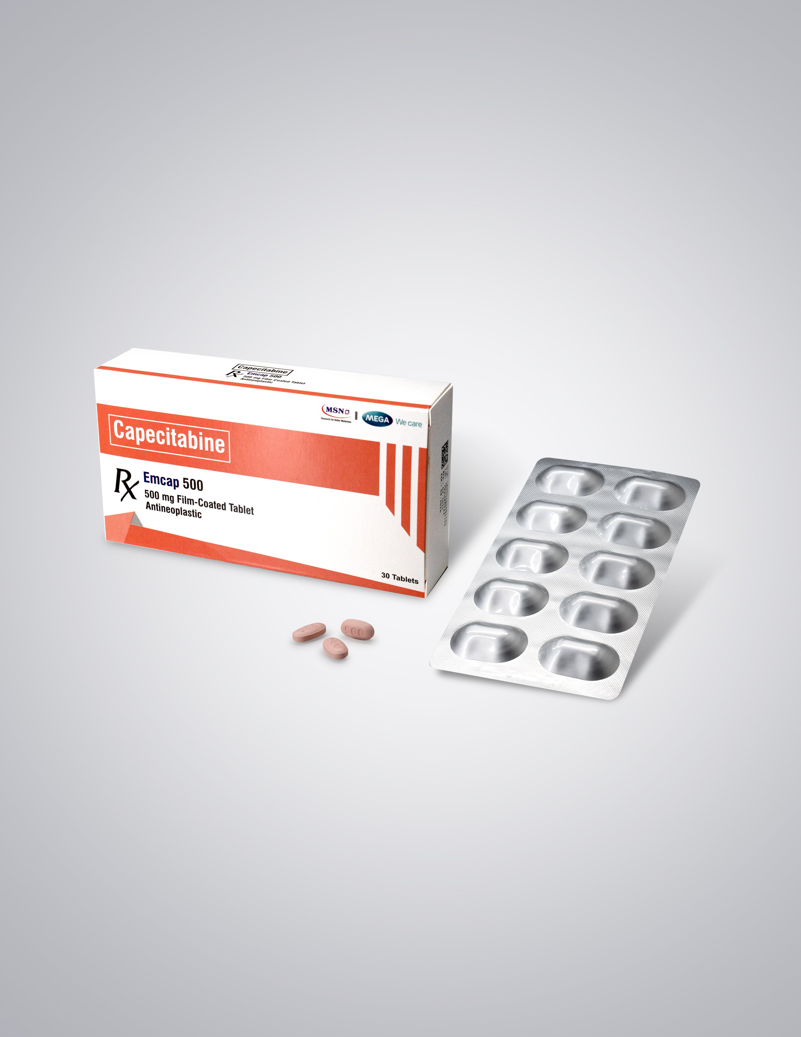 Emcap Box and Blister with tablets 2